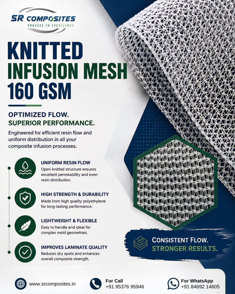 Knitted Infusion Mesh 160 GSM